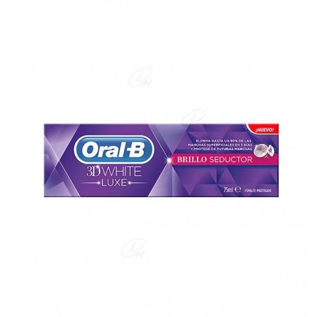 Comprar ORAL B 3DWHITE LUXE BRILLO SEDUCTOR 75 ML