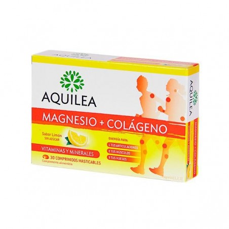 Comprar AQUILEA MAGNESIO + COLÁGENO 30 COMP MASTICABLES