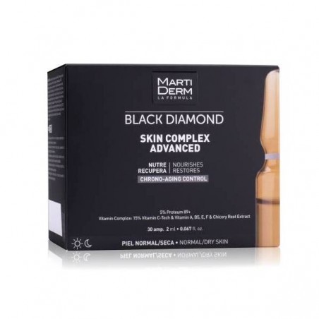 Comprar MARTIDERM BLACK DIAMOND SKIN COMPLEX ADVANCE 30 AMPOLLAS FORMULA NUEVA