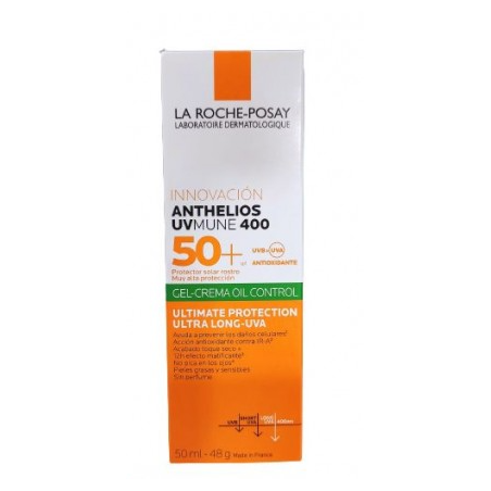 Comprar LA ROCHE POSAY  ANTHELIOS SPF50+ UVMUNE 400 GEL-CREMA OIL-CONTROL 50 ML