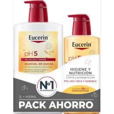 Comprar EUCERIN FAMILY PACK OLEOGEL DE DUCHA 1000 ML+400 ML