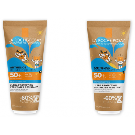 Comprar LA ROCHE-POSAY ANTHELIOS DERMO-PEDIATRICS DUPLO GEL WET SKIN SPF 50+ 2 X 200 ML