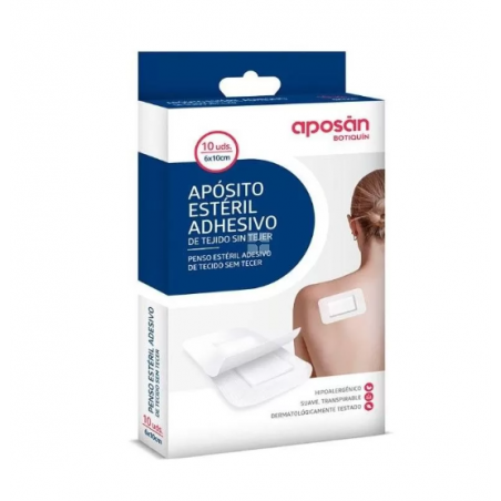 Comprar APOSAN APÓSITO ESTÉRIL ADHESIVO DE TEJIDO SIN TEJER 10 UNDS al mejor precio en Farmacia4Estaciones, tu farmacia online Comprar APOSAN APÓSITO ESTÉRIL ADHESIVO DE TEJIDO SIN TEJER 10 UNDS