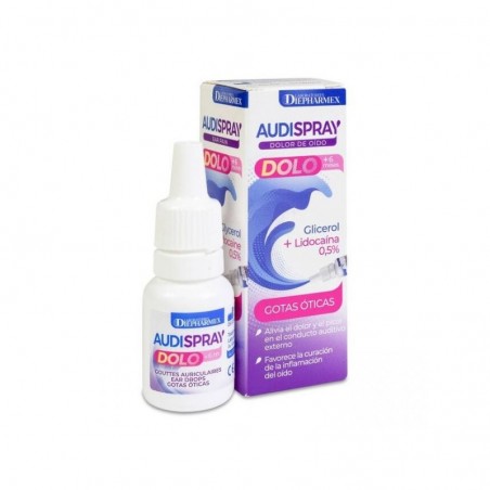 Comprar AUDISPRAY DOLO GOTAS ÓTICAS 7G al mejor precio en Farmacia4Estaciones, tu farmacia online Comprar AUDISPRAY DOLO GOTAS ÓTICAS 7G
