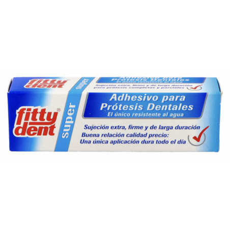 Comprar fittydent super adhesivo prótesis 20g al mejor precio en Farmacia4Estaciones, tu farmacia online Comprar fittydent super adhesivo prótesis 20g