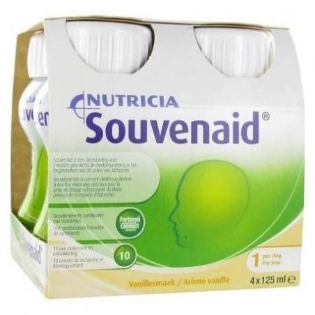 Comprar souvenaid vainilla 4x125ml al mejor precio en Farmacia4Estaciones, tu farmacia online Comprar souvenaid vainilla 4x125ml