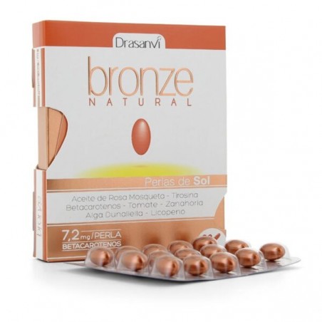 Comprar drasanvi bronze natural 30 perlas de sol al mejor precio en Farmacia4Estaciones, tu farmacia online Comprar drasanvi bronze natural 30 perlas de sol
