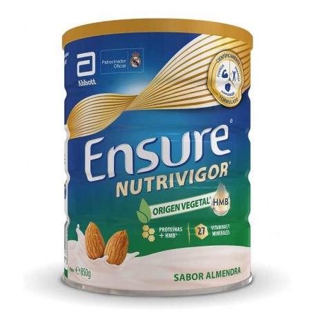 Comprar ensure nutrivigor origen vegetal sabor almendra 850 g al mejor precio en Farmacia4Estaciones, tu farmacia online Comprar ensure nutrivigor origen vegetal sabor almendra 850 g