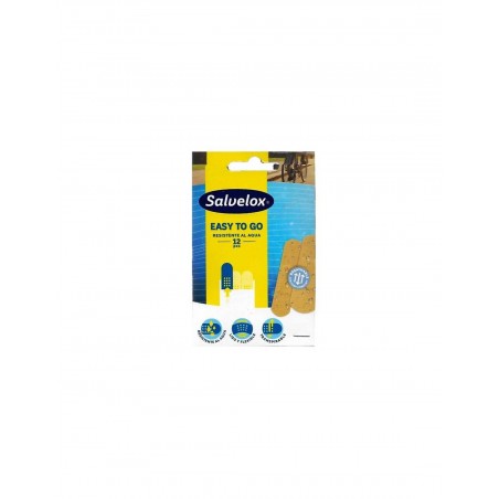 Comprar SALVELOX EASY TO GO APOSITO RESISTENTE AL AGUA 12 PCS al mejor precio en Farmacia4Estaciones, tu farmacia online Comprar SALVELOX EASY TO GO APOSITO RESISTENTE AL AGUA 12 PCS
