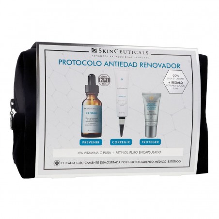 Comprar estuche skinceuticals protocolo antiedad renovador al mejor precio en Farmacia4Estaciones, tu farmacia online Comprar estuche skinceuticals protocolo antiedad renovador