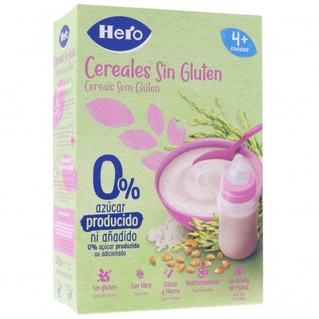 Comprar hero baby papilla cereales sin gluten 340g al mejor precio en Farmacia4Estaciones, tu farmacia online Comprar hero baby papilla cereales sin gluten 340g
