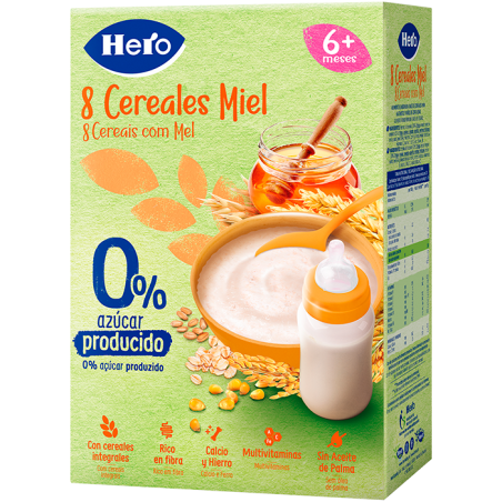 Comprar hero baby papilla 8 cereales miel 340 g al mejor precio en Farmacia4Estaciones, tu farmacia online Comprar hero baby papilla 8 cereales miel 340 g