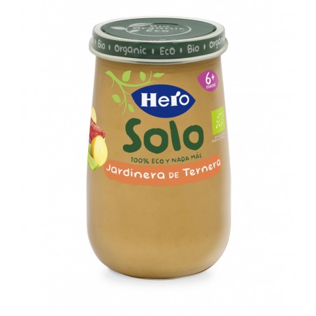 Comprar hero baby potito solo jardinera de ternera eco 190g al mejor precio en Farmacia4Estaciones, tu farmacia online Comprar hero baby potito solo jardinera de ternera eco 190g