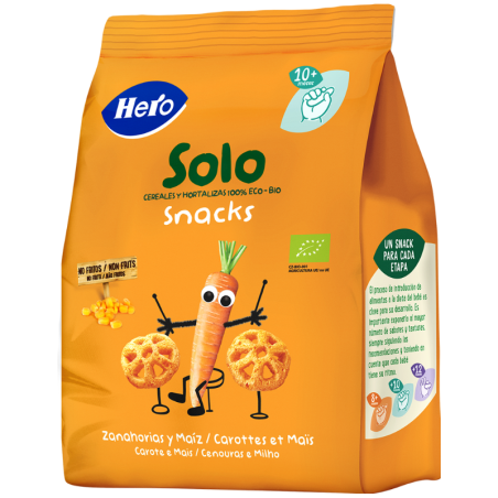 Comprar hero snack zanahoria y maiz 40g al mejor precio en Farmacia4Estaciones, tu farmacia online Comprar hero snack zanahoria y maiz 40g