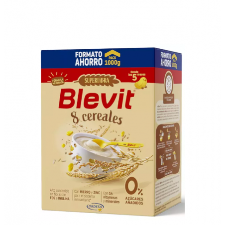 Comprar blevit superfibra 8 cereales +5m 1kg al mejor precio en Farmacia4Estaciones, tu farmacia online Comprar blevit superfibra 8 cereales +5m 1kg