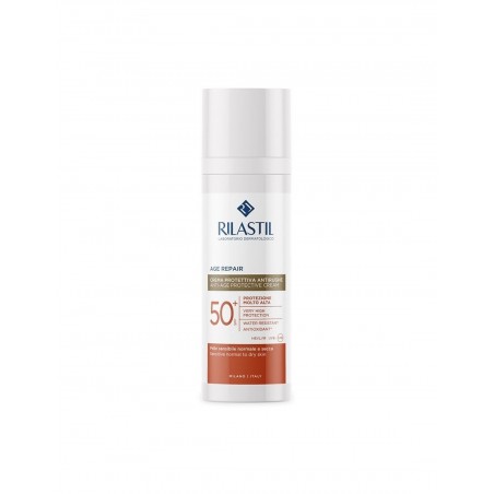 Comprar rilastil age repair spf 50+ crema protectora antiarrugas 50 ml al mejor precio en Farmacia4Estaciones, tu farmacia online Comprar rilastil age repair spf 50+ crema protectora antiarrugas 50 ml
