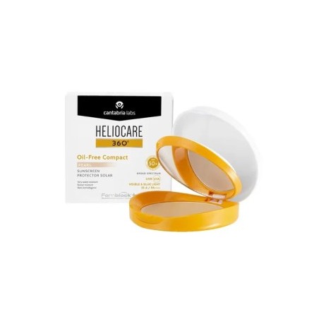 Comprar heliocare 360º oil-free spf50+ compact color pearl 10g al mejor precio en Farmacia4Estaciones, tu farmacia online Comprar heliocare 360º oil-free spf50+ compact color pearl 10g