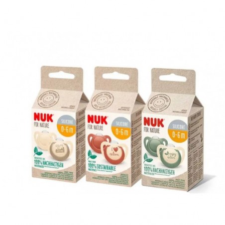 Comprar nuk chupete nature 0-6 M silicona 2 und al mejor precio en Farmacia4Estaciones, tu farmacia online Comprar nuk chupete nature 0-6 M silicona 2 und