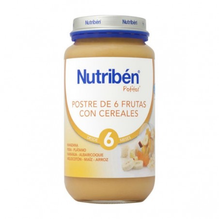 Comprar NUTRIBÉN POSTRE DE 6 FRUTAS CON CEREALES 250 G