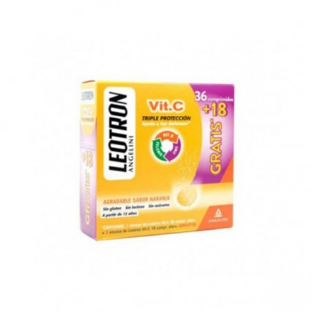 Comprar leotron vitamina c 36+18 gratis al mejor precio en Farmacia4Estaciones, tu farmacia online Comprar leotron vitamina c 36+18 gratis