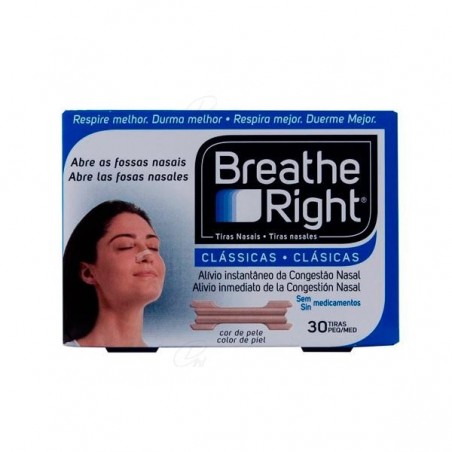 Comprar TIRA NASAL BREATHE RIGHT COLOR T - GRANDE 30 UDS