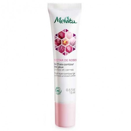 Comprar Melvita Néctar de Rosas Gel Fresco Contorno de Ojos 15 ml al mejor precio en Farmacia4Estaciones, tu farmacia online Comprar Melvita Néctar de Rosas Gel Fresco Contorno de Ojos 15 ml