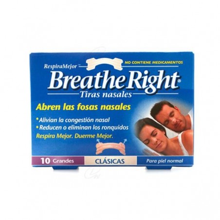 Comprar TIRA NASAL BREATHE RIGHT T - PEQ/MED 10 UDS