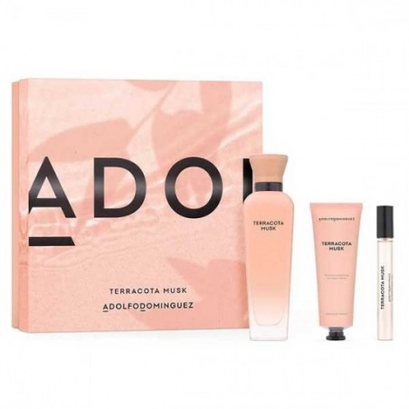 Comprar Estuche Adolfo Domínguez Terracota Musk Eau de Parfum 120 ml + Regalo al mejor precio en Farmacia4Estaciones, tu farmacia online Comprar Estuche Adolfo Domínguez Terracota Musk Eau de Parfum 120 ml + Regalo