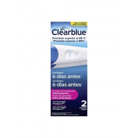 Comprar clearblue duplo test de embarazo ultratemprana 2 und al mejor precio en Farmacia4Estaciones, tu farmacia online Comprar clearblue duplo test de embarazo ultratemprana 2 und