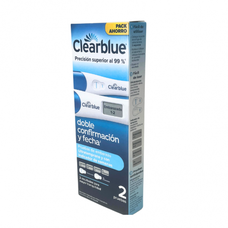 Comprar clearblue test de embarazo ultratemprana + test con indicador de semanas 2 und al mejor precio en Farmacia4Estaciones, tu farmacia online Comprar clearblue test de embarazo ultratemprana + test con indicador de semanas 2 und