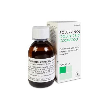 Comprar solurrinol colutorio 200 ml al mejor precio en Farmacia4Estaciones, tu farmacia online Comprar solurrinol colutorio 200 ml