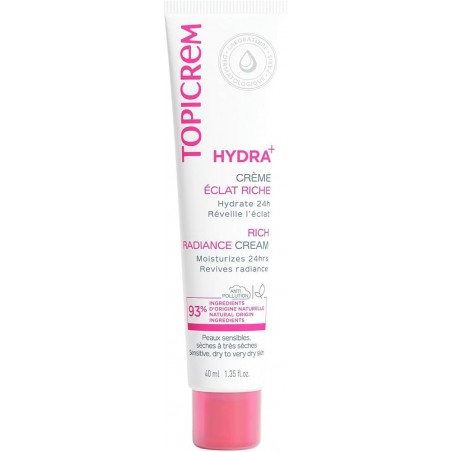 Comprar topicrem hidra+ crema hidrante iluminadora rica 40 ml al mejor precio en Farmacia4Estaciones, tu farmacia online Comprar topicrem hidra+ crema hidrante iluminadora rica 40 ml