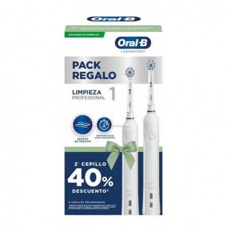 Comprar oral-b pack especial cepillo eléctrico limpieza profesional al mejor precio en Farmacia4Estaciones, tu farmacia online Comprar oral-b pack especial cepillo eléctrico limpieza profesional