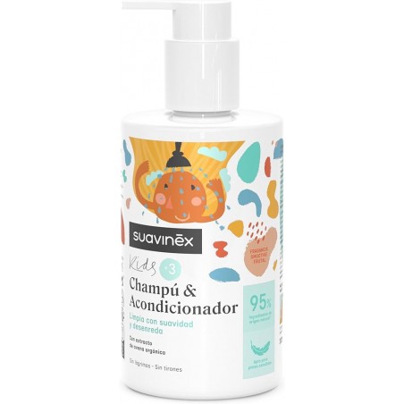Comprar suavinex kids champú acondicionador 300 ml al mejor precio en Farmacia4Estaciones, tu farmacia online Comprar suavinex kids champú acondicionador 300 ml