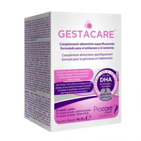 Comprar gestacare 60 cápsulas al mejor precio en Farmacia4Estaciones, tu farmacia online Comprar gestacare 60 cápsulas
