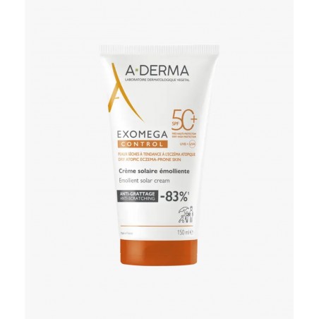 Comprar A-derma exomega control spf 50 crema emoliente 150 ml al mejor precio en Farmacia4Estaciones, tu farmacia online Comprar A-derma exomega control spf 50 crema emoliente 150 ml
