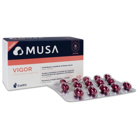 Comprar musa vigor 60 cápsulas al mejor precio en Farmacia4Estaciones, tu farmacia online Comprar musa vigor 60 cápsulas