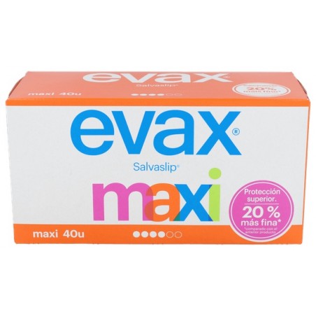 Comprar evax salvaslip maxi 40 und al mejor precio en Farmacia4Estaciones, tu farmacia online Comprar evax salvaslip maxi 40 und