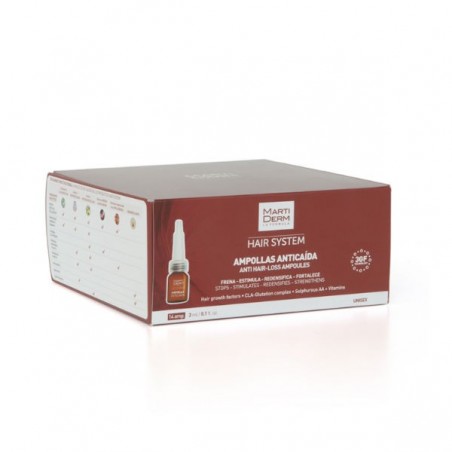 Comprar MARTIDERM AMPOLLAS ANTICAÍDA HAIR SYSTEM 14 AMP